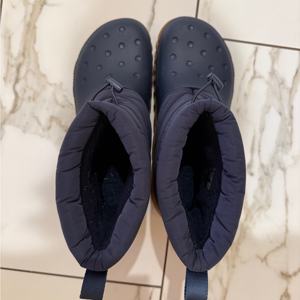Crocs Navy Lined Winter Boots